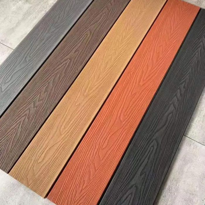 Wood-plastic composite flooring
