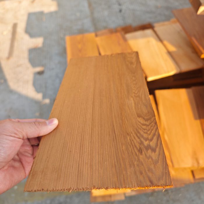 Cedar wood roof tiles