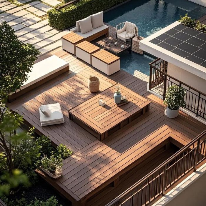 Wood-plastic composite flooring