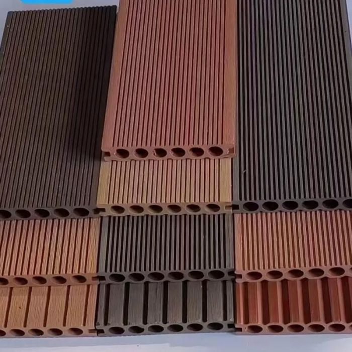 Wood-plastic composite flooring
